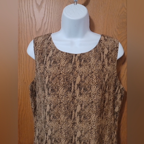 Like new SPENSER JEREMY silk animal print sleeveless maxi dress - Picture 2 of 4